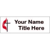 Small Methodist Name Tag