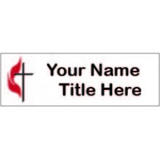 Small Methodist Name Tag